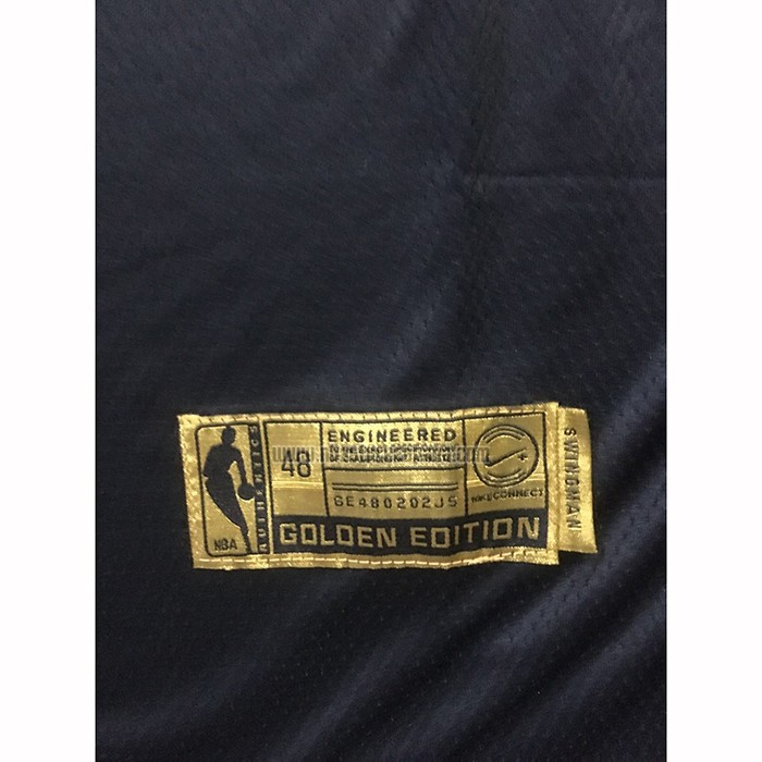 Camiseta Golden Edition Golden State Warriors Stephen Curry NO 30 Negro